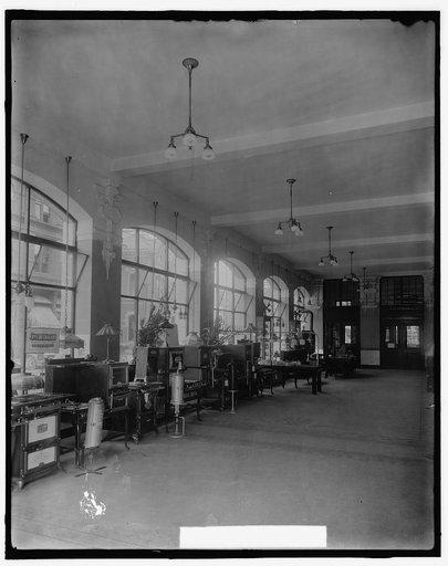Office interior, possibly in Detroit, Michigan