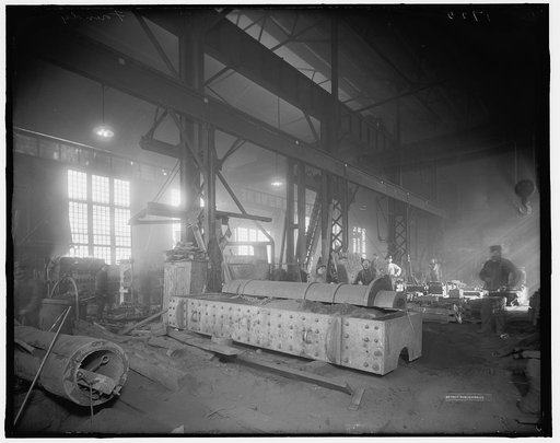Foundry, possibly Detroit Shipbuilding Co., Wyandotte, Michigan