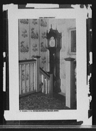 Clock, 1770, Ropes Mansion, Salem, Mass.