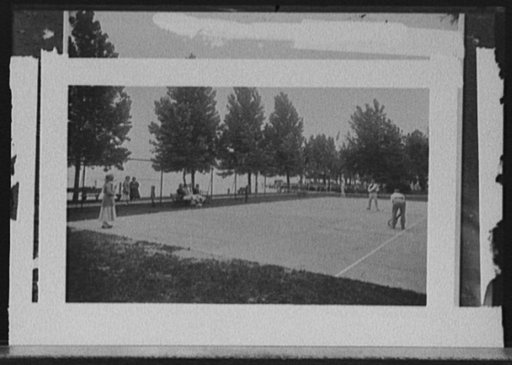 Old Club, tennis court, St. Clair Flats, Mich.