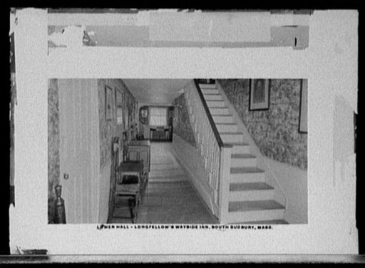 Lower hall, Longfellow's Wayside Inn, South Sudbury, Mass.