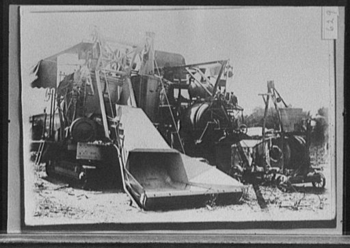 Highway construction equipment, probably Michigan State Highway Dept., Michigan