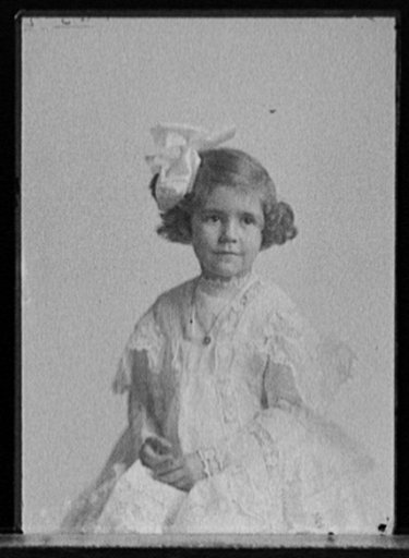 Girl wearing lace dress