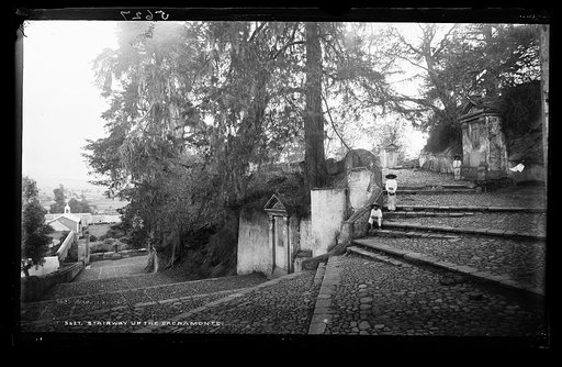 Stairway up the Sacramonte [i.e. Sacro Monte