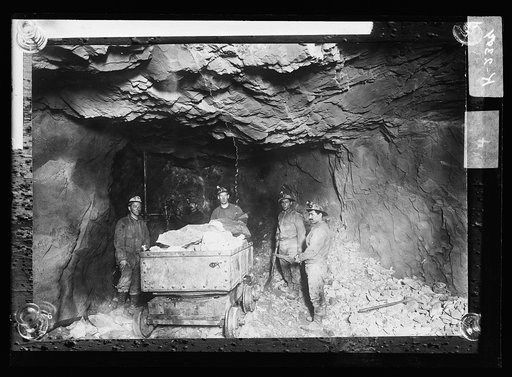 Loading a mine car