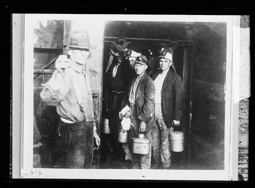 Miners entering mine