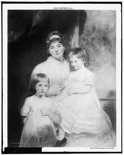 Mrs. Gardener and her children, full-length family portrait