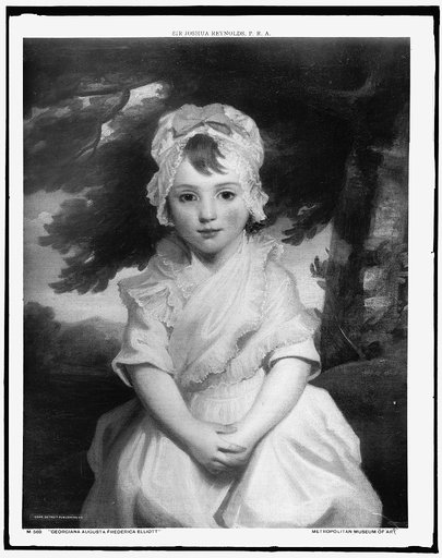Georgiana Frederica Augusta Elliott, three-quarter-length portrait