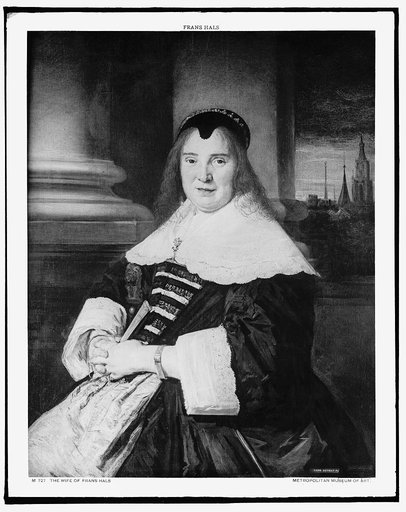 Frans Hals' wife, three-quarter-length portrait
