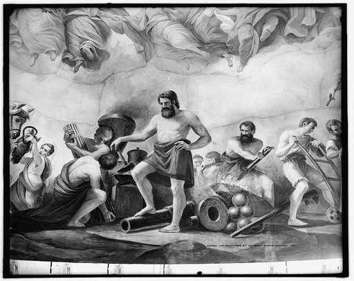 Apotheosis of Washington. Mechanics detail