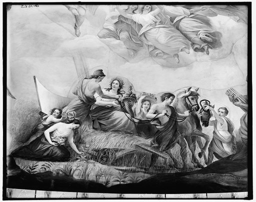 Apotheosis of Washington. Agriculture detail