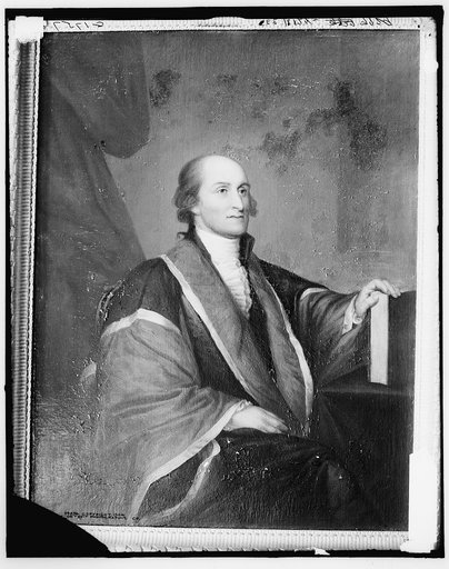 John Jay, seated in chair, three-quarter length portrait