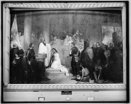 Baptism of Pocahontas [at Jamestown, Virginia, 1613