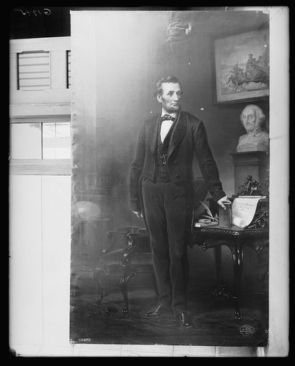 Abraham Lincoln, full-length portrait