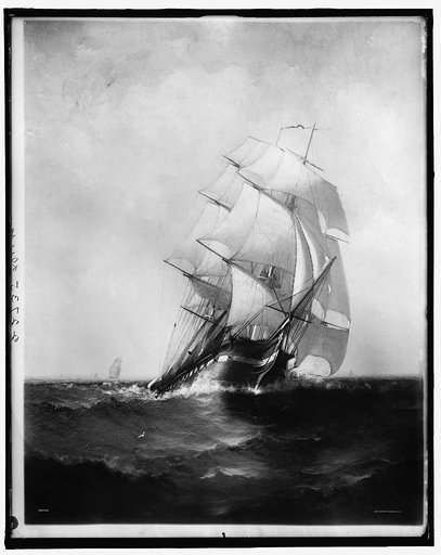 Old Ironsides, U.S. frigate Constitution, built 1797