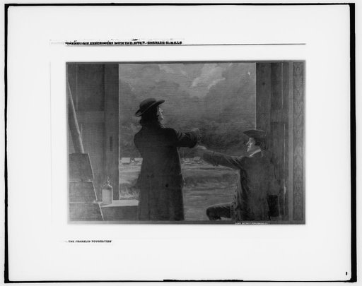 Franklin's experiment with the kite