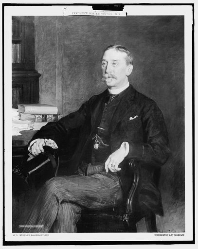 Stephen Salisbury 3rd, seated in chair, full-length portrait