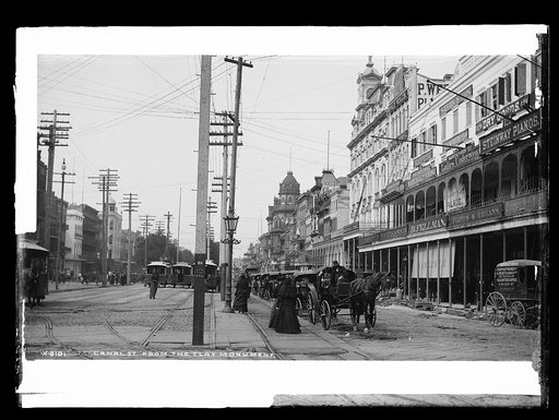 Canal St. [Street] from the Clay Monument