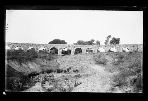 Section of old aqueduct, Chihuahua, Mexico