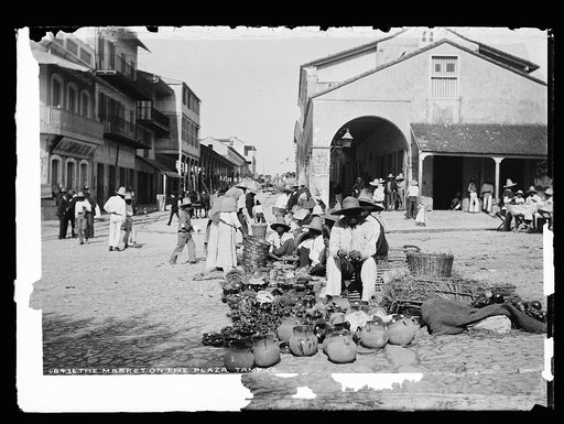 The market on the plaza, Tampico