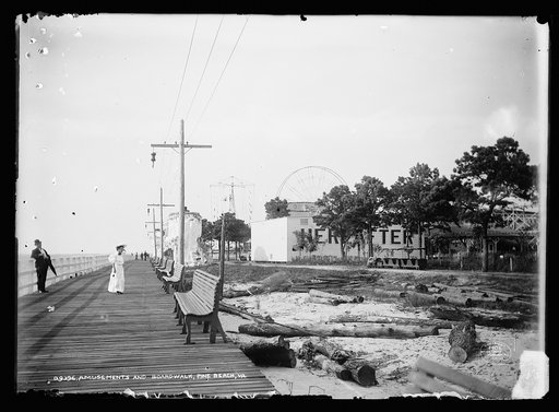 Amusements and boardwalk, Pine Beach, Va.