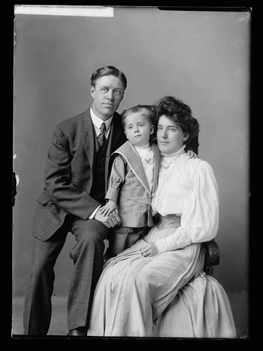 Clarence S. Jackson and wife with child