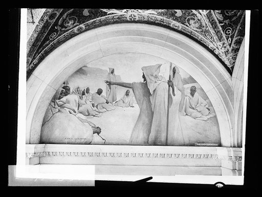 Oral tradition, mural at Library of Congress, Washington, D.C.