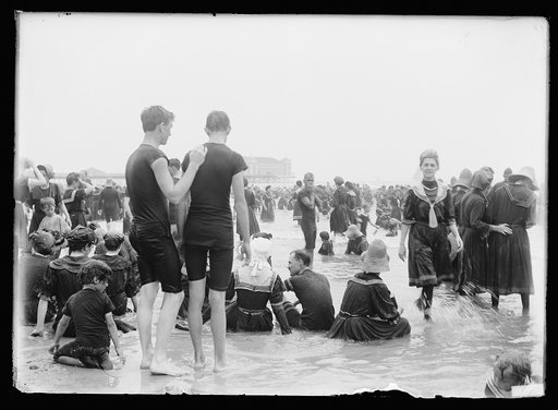 Crowded beach, Atlantic City, N.J.