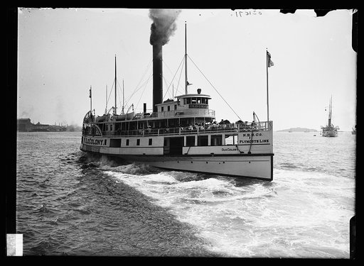 Old Colony, side wheeler, Plymouth Line