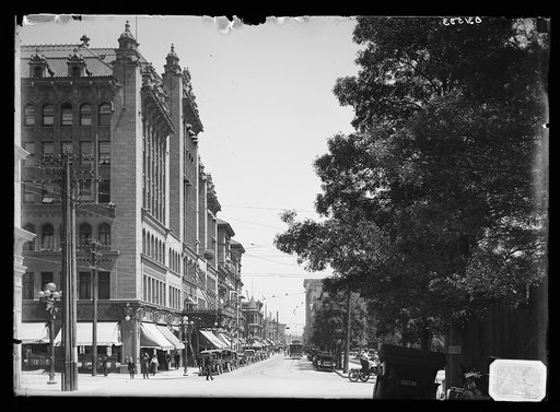 Auditorium Hotel and street