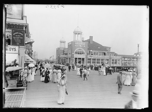 Boardwalk and Steel Pier, Atlantic City, N.J.