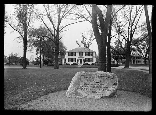 Line of the Minutemen memorial on the Green, Lexington, Mass.