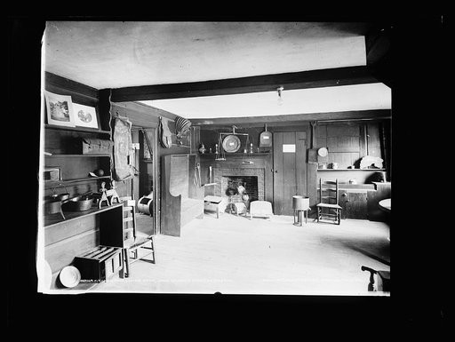 Kitchen and living room, John Hancock House, Lexington, Mass.