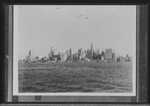New York skyline and harbor, New York, N.Y.