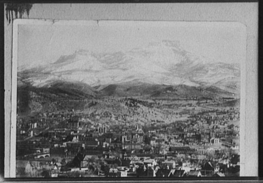 Town and mountain, Colorado