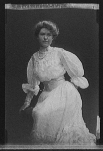 Louise Jackson, three-quarter-length portrait, seated