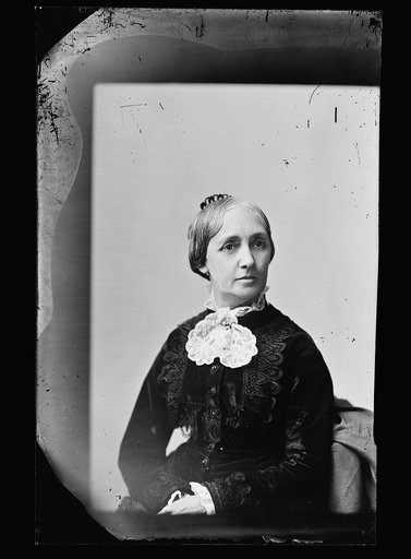 Mother of William Henry Jackson in lace jabot, seated
