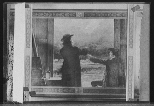 Franklin's experiment with the kite