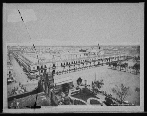 Palace from the Cathedral, City of Mexico, Mex.