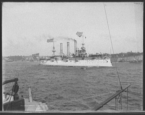 U.S.S. Brooklyn in Dewey Naval Parade