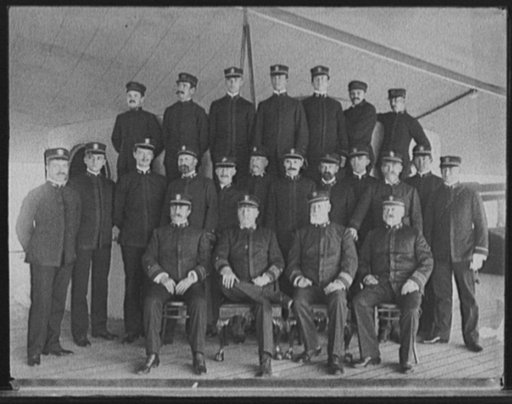 U.S.S. New York, Capt. Chadwick and officers