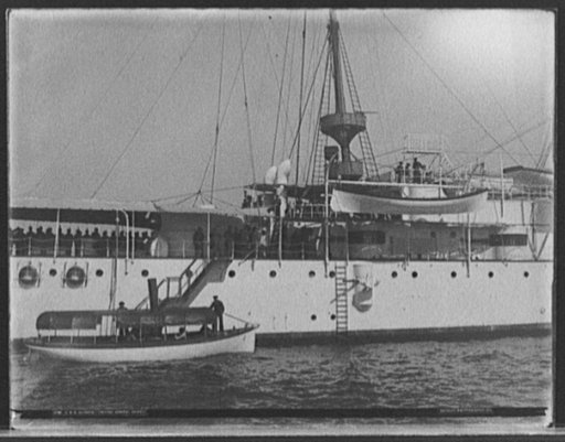 U.S.S. Olympia, visiting Admiral Dewey