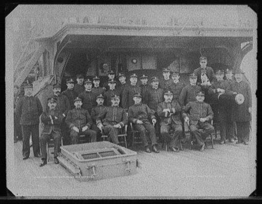 U.S.S. Texas, Capt. Philip and officers