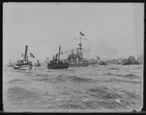 Return of Santiago fleet, New York Harbor, Aug. 20, 1898