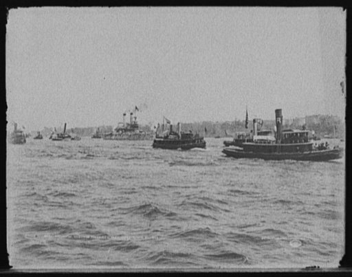 Return of Santiago fleet, New York Harbor, Aug. 20, 1898