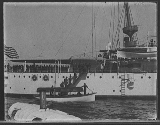 U.S.S. Olympia, visiting Admiral Dewey