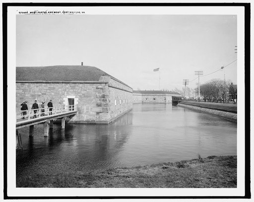 West portal and moat, Fort Monroe, Va.
