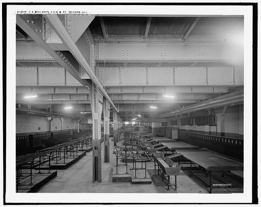 U.S. Mail Dept., C. & N.W. Ry. [Chicago and North Western Railway station], Chicago, Ill.