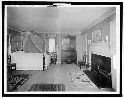 The Blue Chintz Room, Thomas Bailey Aldrich Memorial, Portsmouth, N.H.