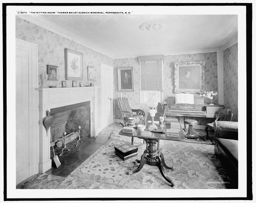 The Sitting room, Thomas Bailey Aldrich Memorial, Portsmouth, N.H.